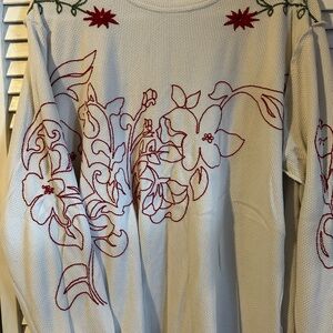 We The Free Cream Textured Top